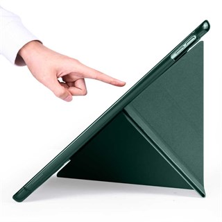 Apple iPad 10.2 2021 (9.Nesil) Kılıf Zore Tri Folding Kalem Bölmeli Standlı Kılıf