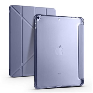 Apple iPad 10.2 2021 (9.Nesil) Kılıf Zore Tri Folding Kalem Bölmeli Standlı Kılıf