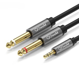 Qgeem QG-AU01 3.5mm To 6.35mm Aux Audio Kablo 1M