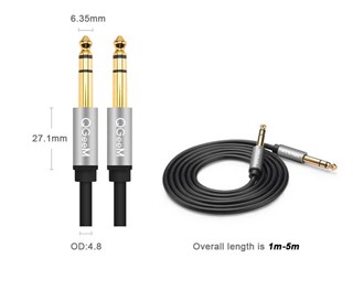 Qgeem QG-AU03 6.35mm Aux Audio Kablo 1.5M