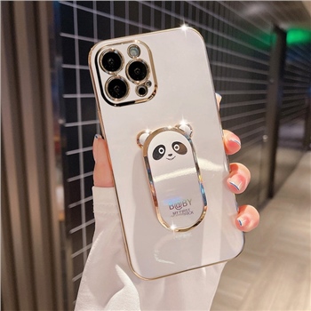 Samsung Galaxy S22 Plus Kılıf Panda Standlı Kamera Korumalı Elit Silikon Kılıf