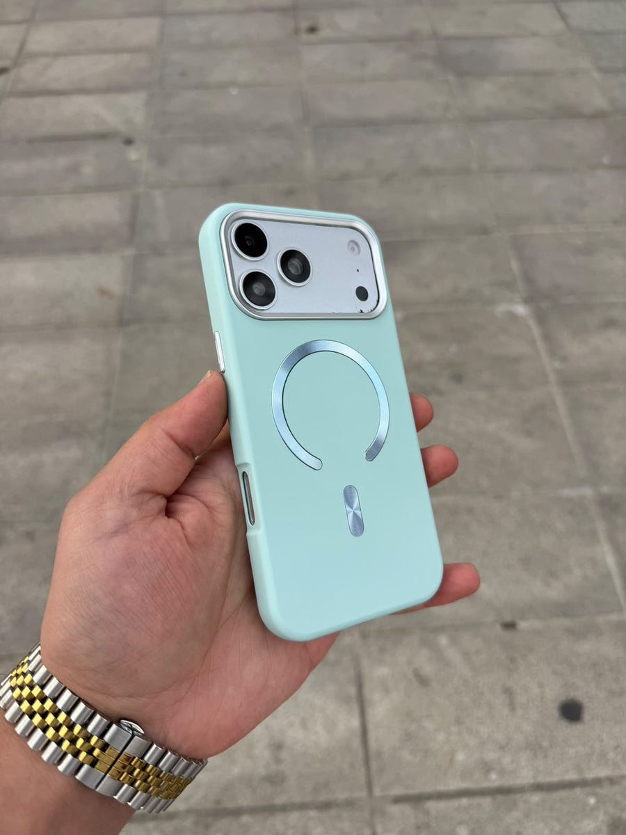 Luna Shine MagSafe Özellikli Silikon Kılıf - Turkuaz