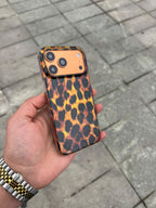 Parlak Leopar Desenli Silikon Kılıf - Kahve — Kahve — 2