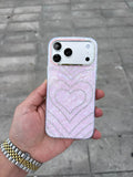 Bella Kalp Desenli Taşlı Silikon Kılıf - Pembe — Pembe — 1