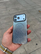 Glitter Luxe Full Simli MagSafe Özellikli Silikon Kılıf - Siyah — Siyah — 3