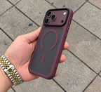 Armor Flet Magsafe Luxury Kılıf - Bordo