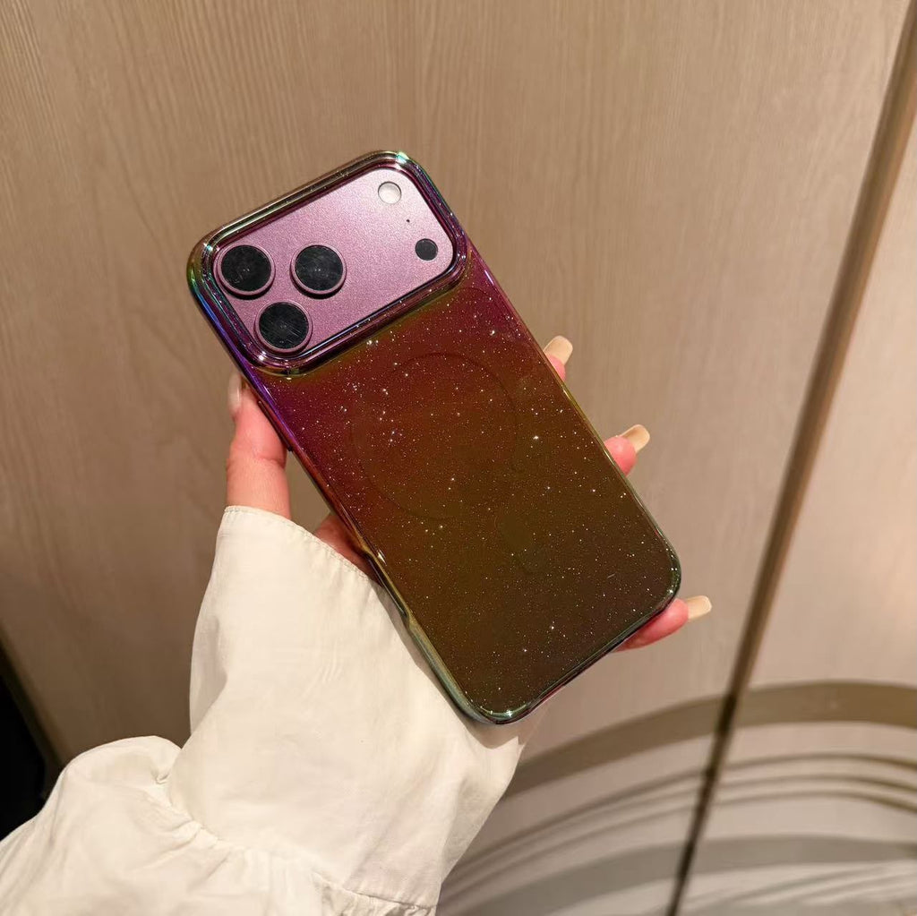 Armor Simli Hologramlı Sert Kılıf - Bordo