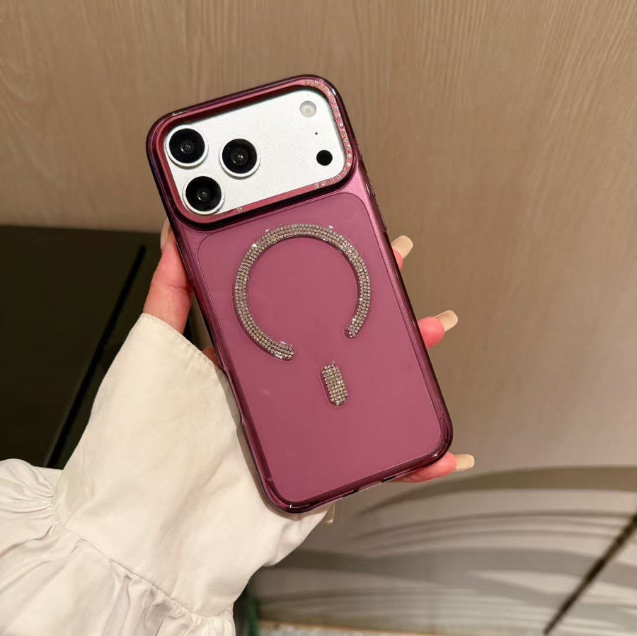 Crystal Aura Taşlı M‑Safe Silikon Kılıf