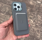 D-Ming M-Safe Kartlıklı Standlı Deri Premium Kılıf — Gri — 9