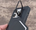 D-Ming M-Safe Kartlıklı Standlı Deri Premium Kılıf — Gri — 8