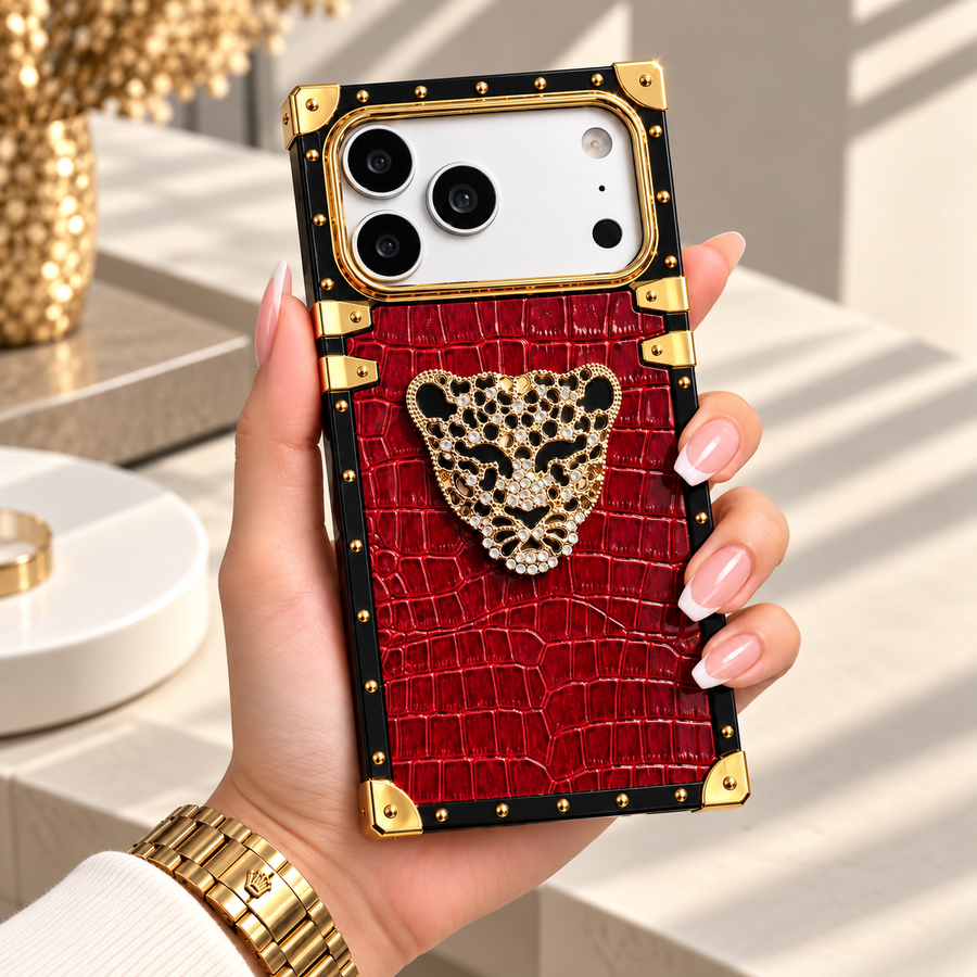 Diva Gold Leopar Tasarım Luxury Kılıf