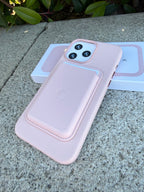 D-Ming M-Safe Kartlıklı Deri Premium Kılıf — Pembe — 14