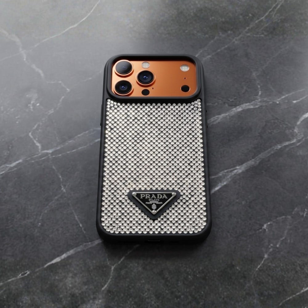 Elite Crystal Taşlı Korumalı Kılıf - Beyaz