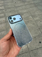 Glitter Luxe Full Simli MagSafe Özellikli Silikon Kılıf - Siyah — Siyah — 2