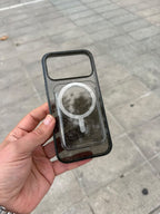 Glitter Card Simli Kartlıklı MagSafe Özellikli Silikon Kılıf - Siyah — Siyah — 2