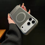 Honeycomb Petek Desenli Standlı Kılıf - Titanyum