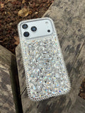 Elegance Diamond Full Taşlı Kılıf - Gümüş - 1