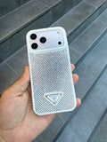 PRD Taşlı Luxury iPhone Kılıfı - Beyaz