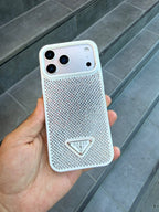 PRD Taşlı Luxury iPhone Kılıfı - Beyaz