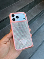 PRD Taşlı Luxury iPhone Kılıfı - Pembe