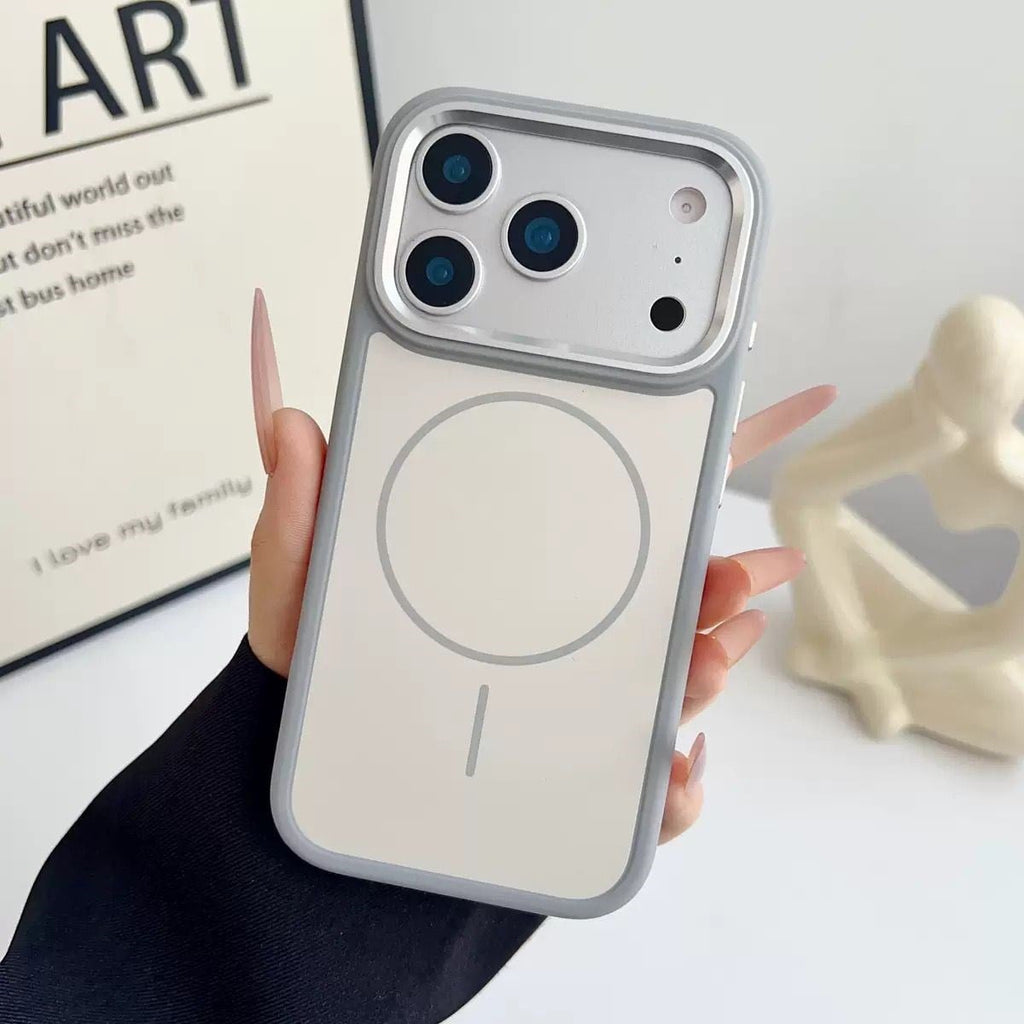 SoftArt Magsafe Özellikli Mat Silikon Kılıf - Titanyum