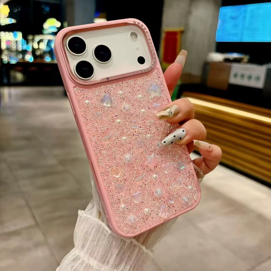 Taşlı Motifli Elegance Kılıf - Pembe